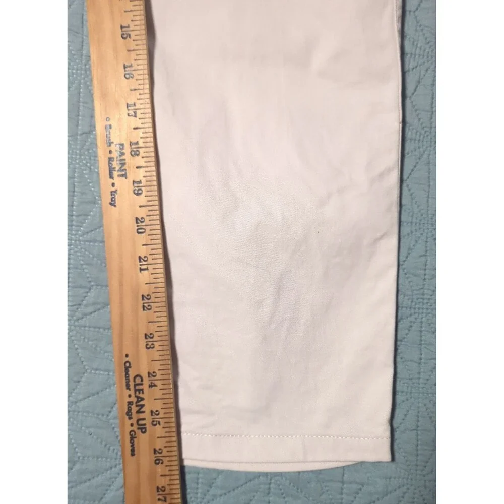 J.Crew Vintage Slim Straight Women's Flat Front Stretch Chinos Sz 30 High-Rise